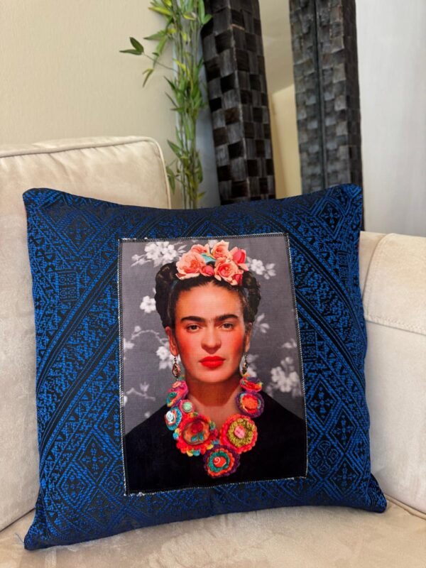 Blue Cushion – Colorful Art