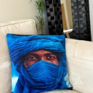 Blue Desert Nomad Pillow